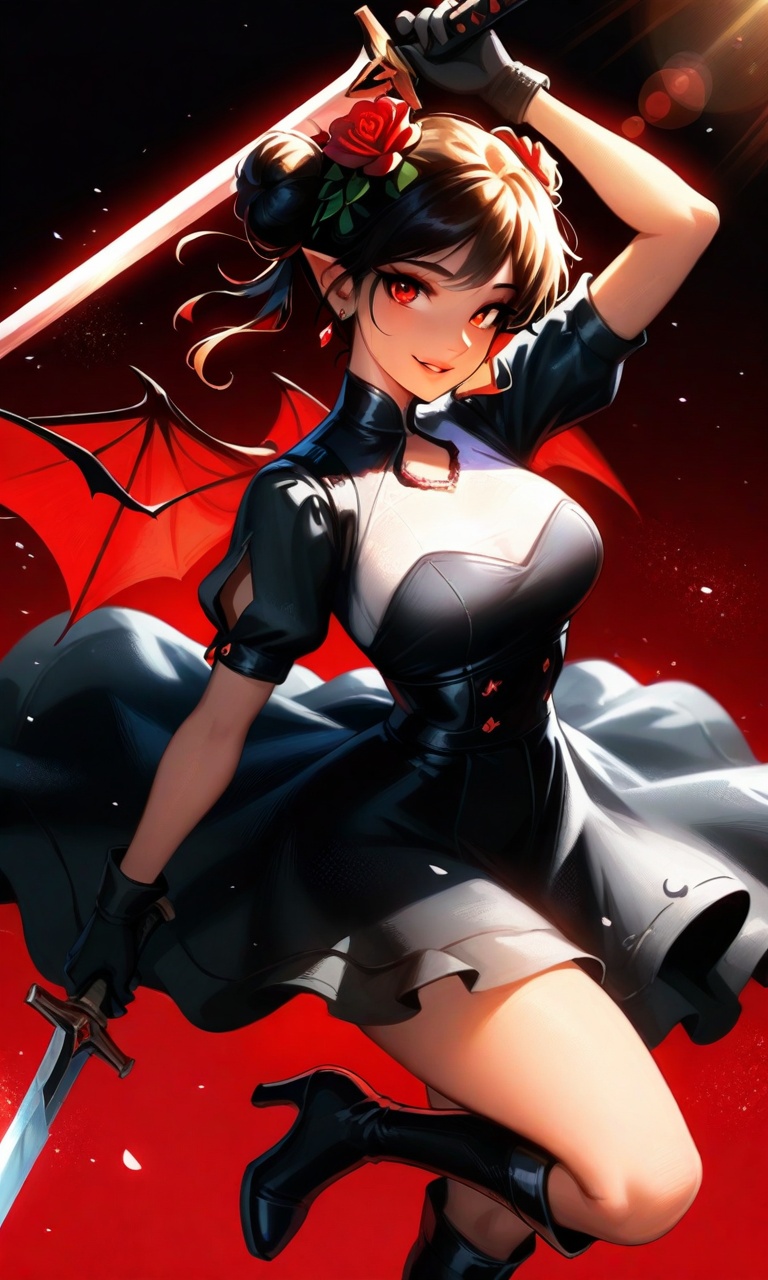 1girl,  solo,  breasts on Tensor.Art
