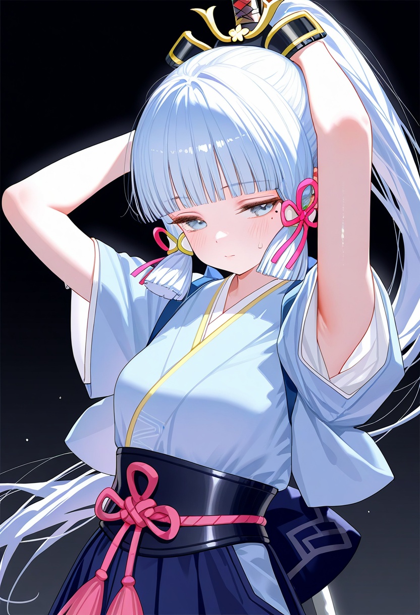 1girl,  kamisato ayaka, on Tensor.Art