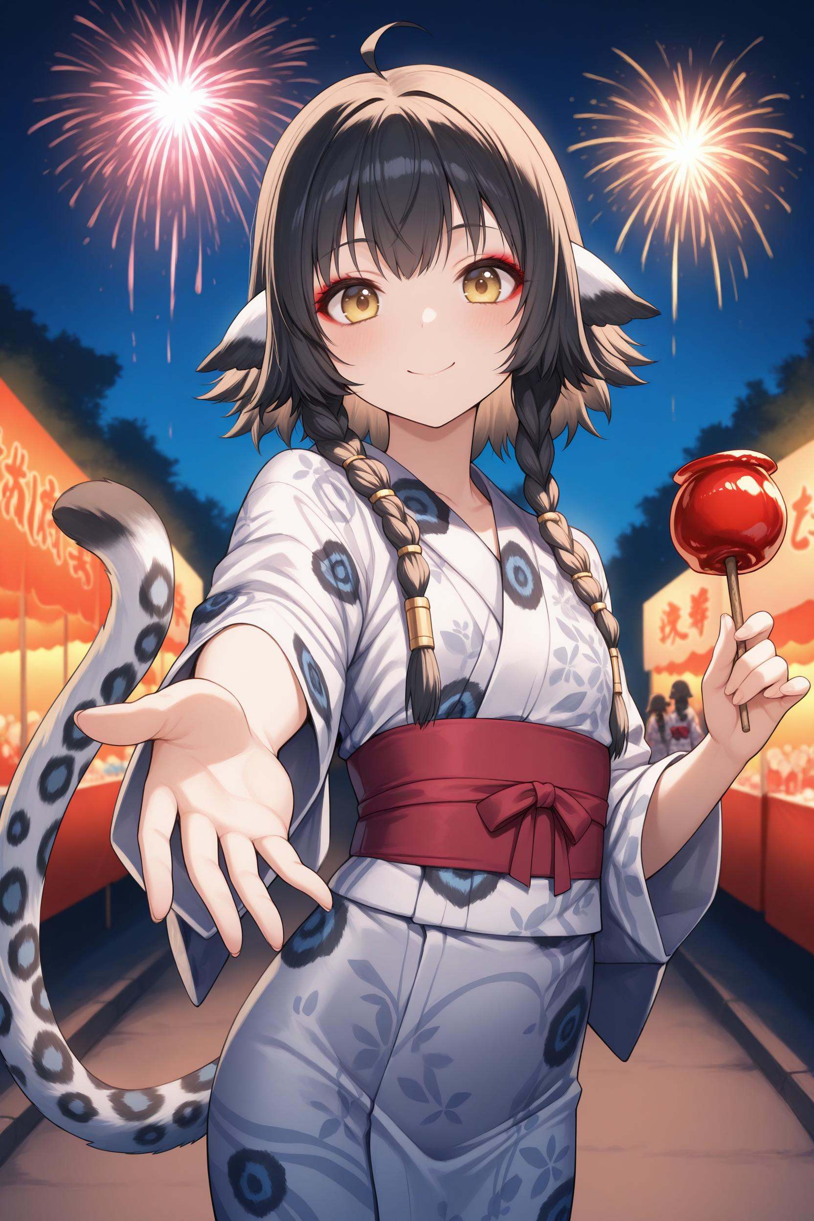 outdoors,  night,  summer festival on Tensor.Art