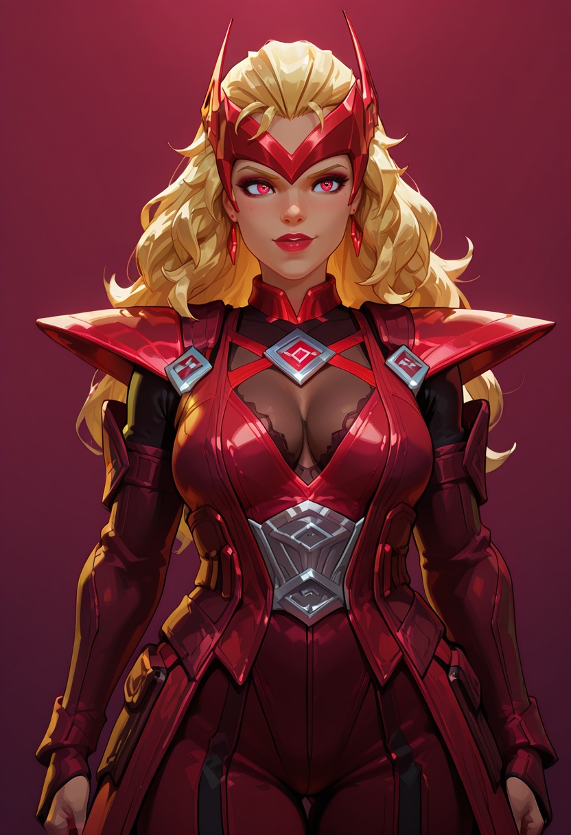 Face view,  Facing Viewer scarlet_witch,  blonde hair on Tensor.Art