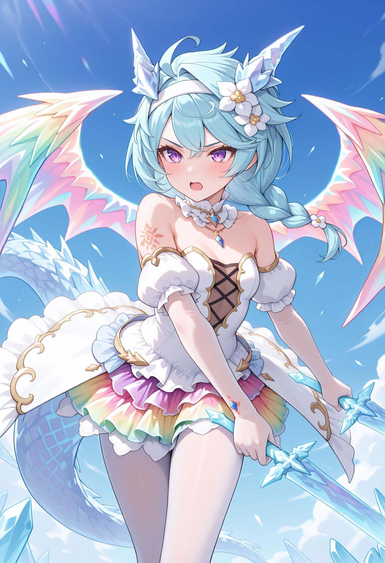 pcrsheffy,  blue hair,  long hair on Tensor.Art