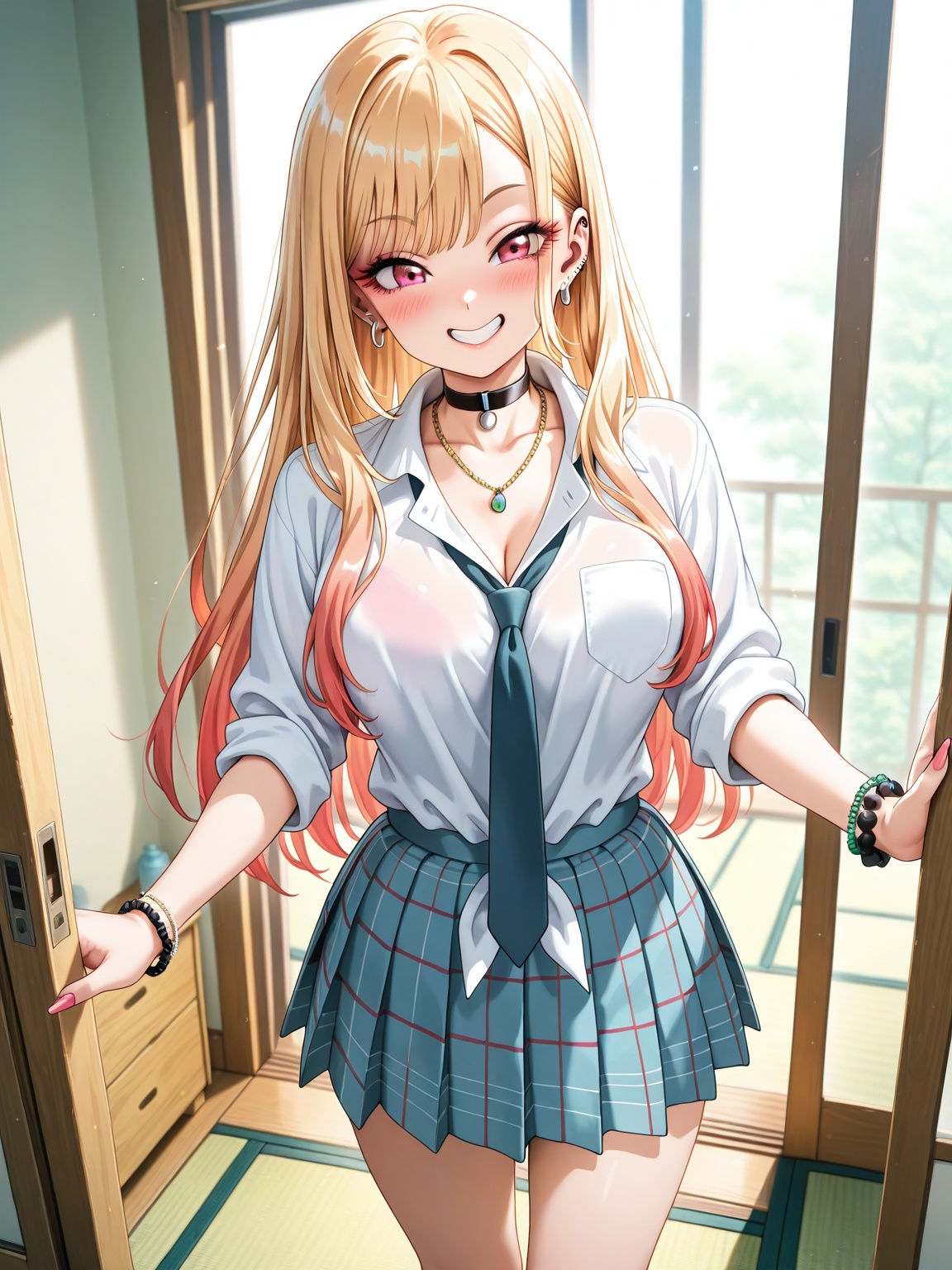 tatami room,  1girl,  dutch angle on Tensor.Art