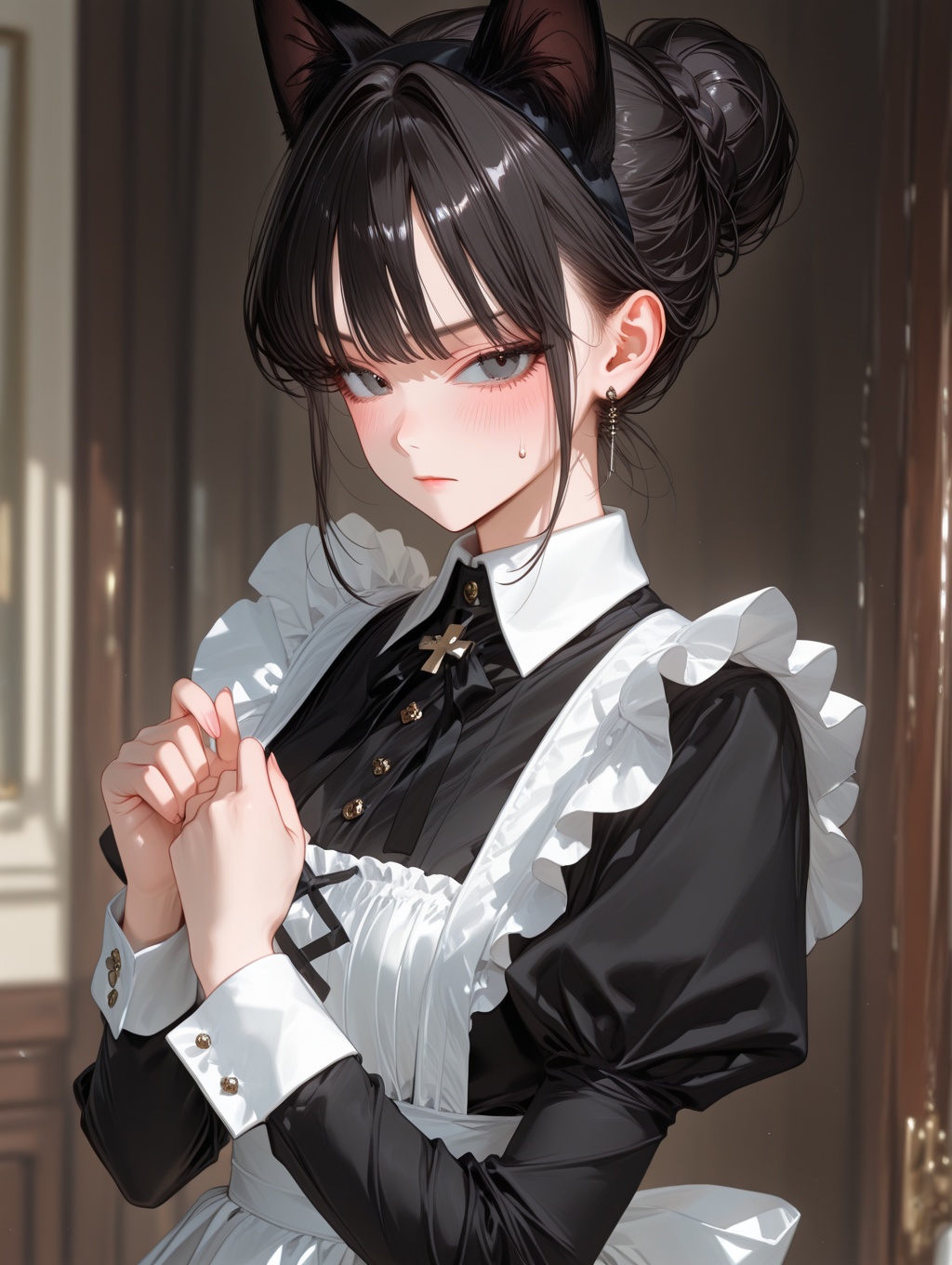 girl,  animal ears,  solo on Tensor.Art