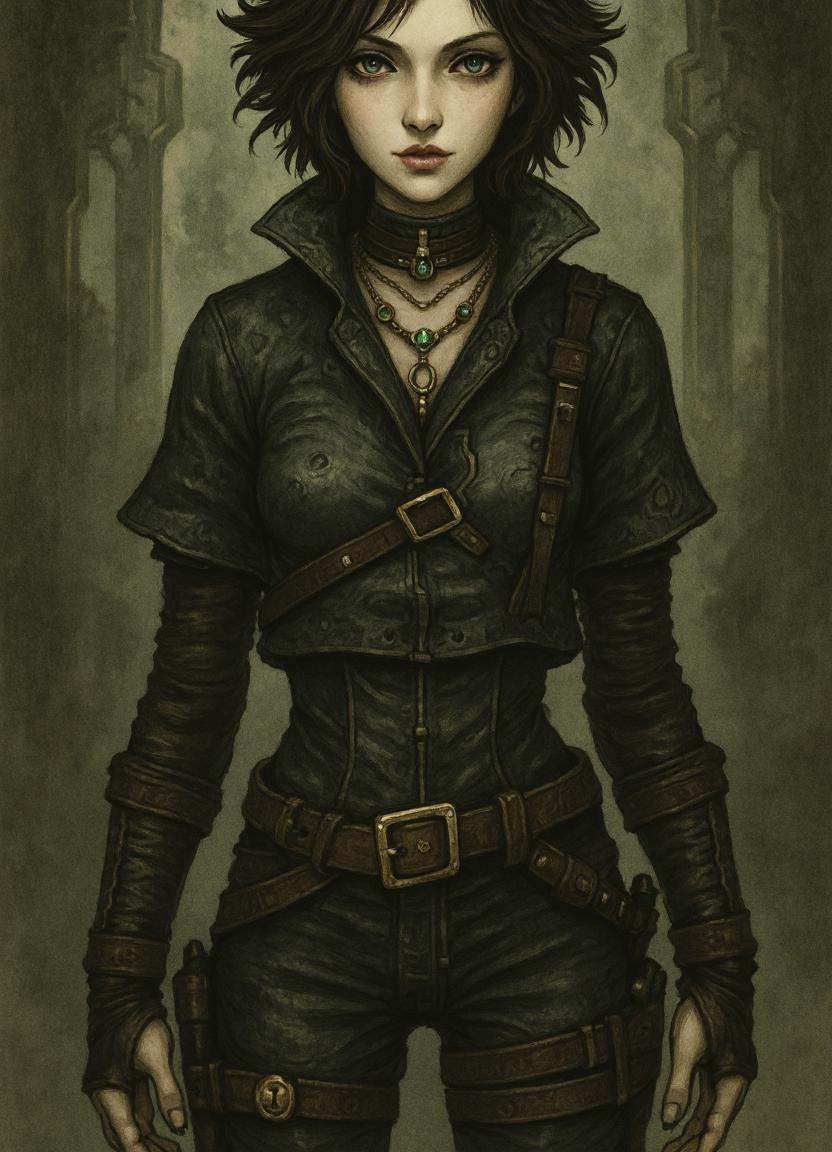 female felyne comrades,  digital art hacker,  warlock on Tensor.Art