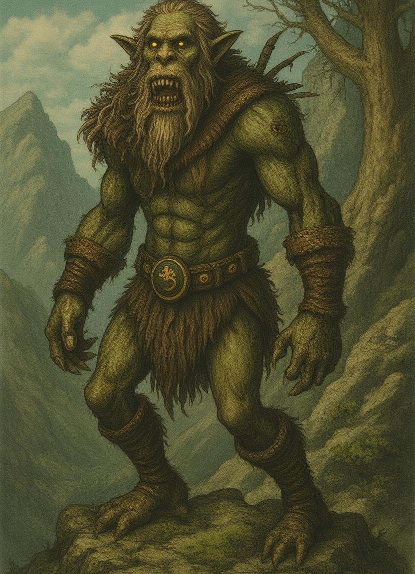 male troll,  mythical humanoid being,  large on Tensor.Art