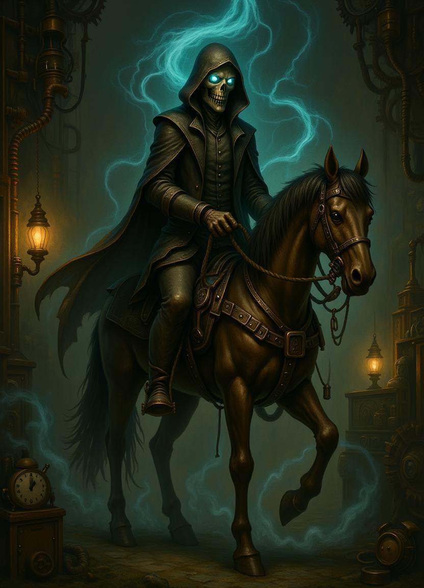 painting,  aether,  steam punk vampire on Tensor.Art