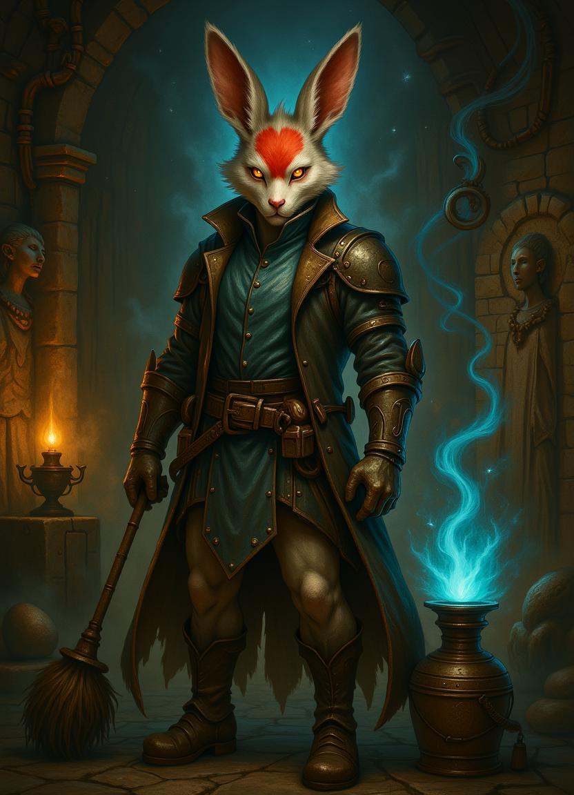 painting,  ,  cyberpunk moon rabbit on Tensor.Art