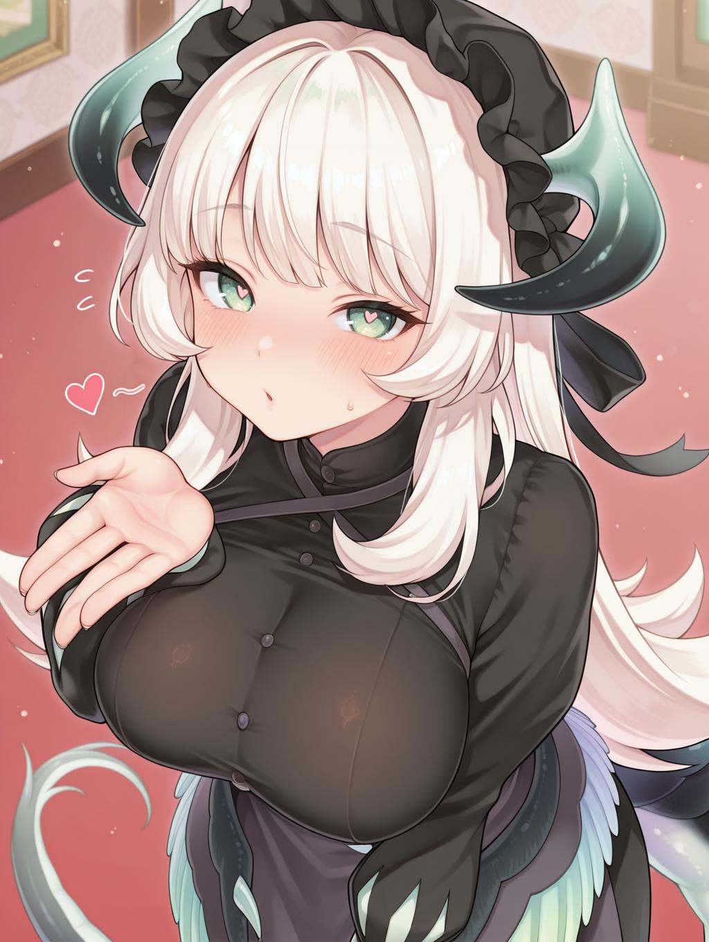 chamber dragonmaid,  1girl,  heart on Tensor.Art