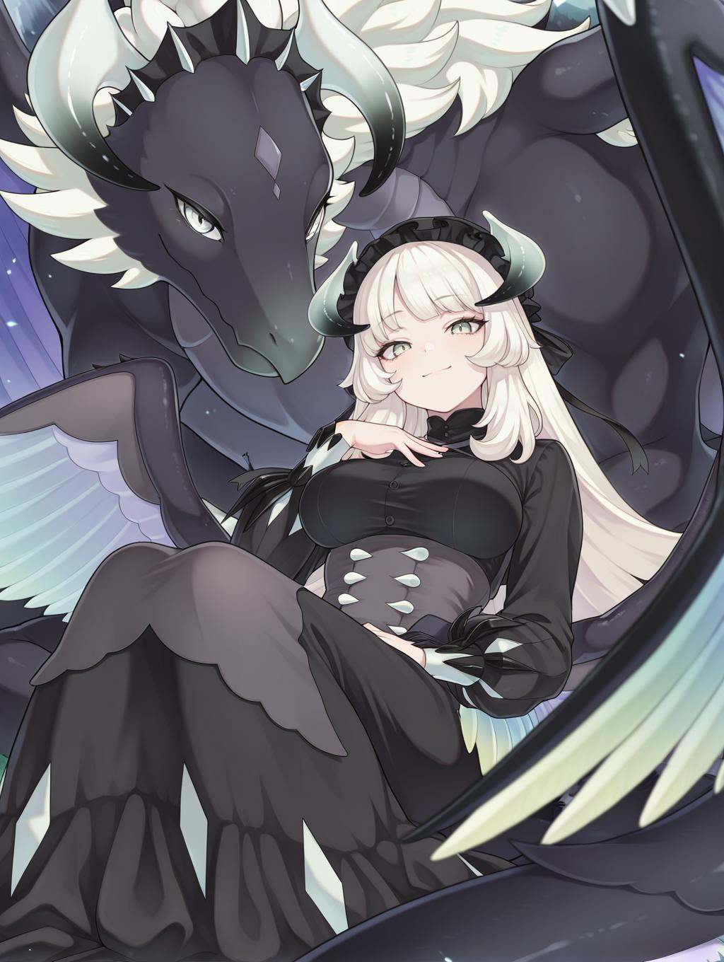 1girl,  spread wings,  smile on Tensor.Art