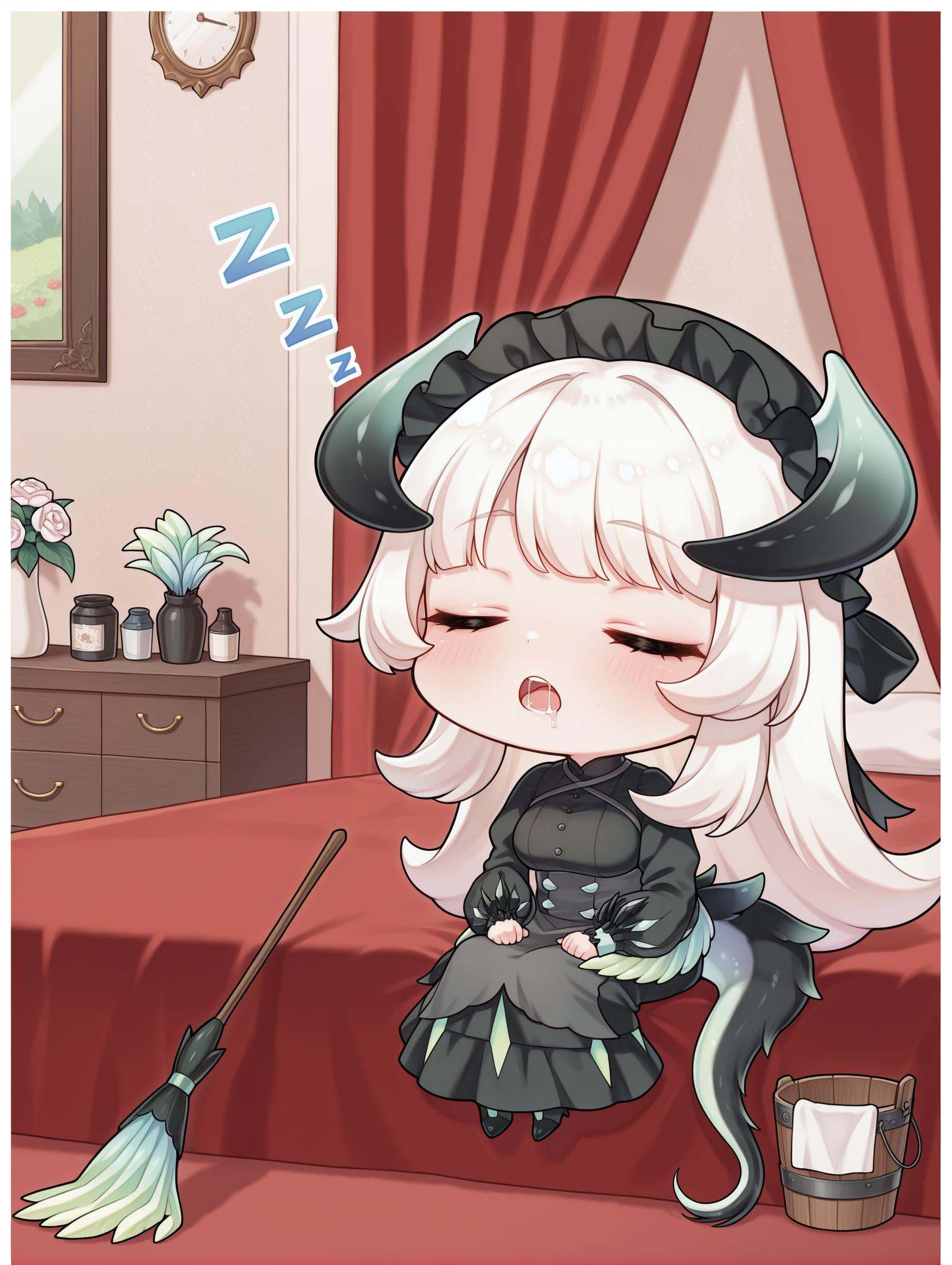 chibi,  chamber dragonmaid,  1girl on Tensor.Art