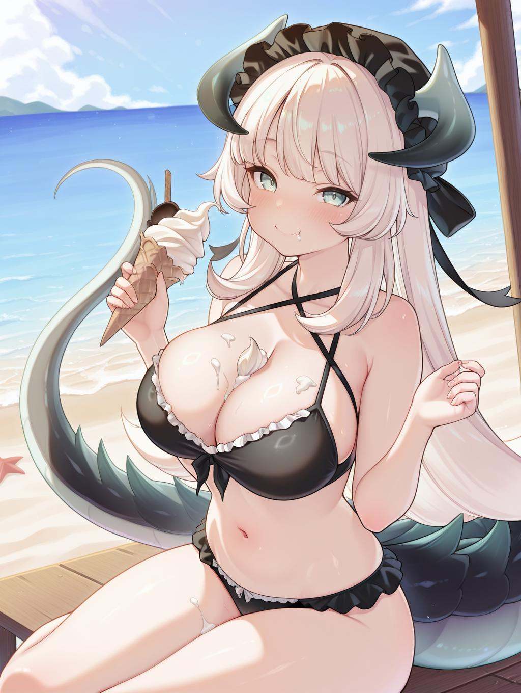 chamber dragonmaid,  1girl,  solo on Tensor.Art