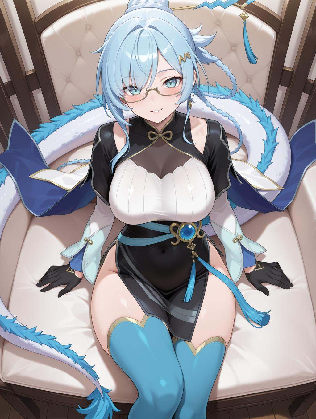 dragon tale fymena,  dragon girl,  1girl on Tensor.Art