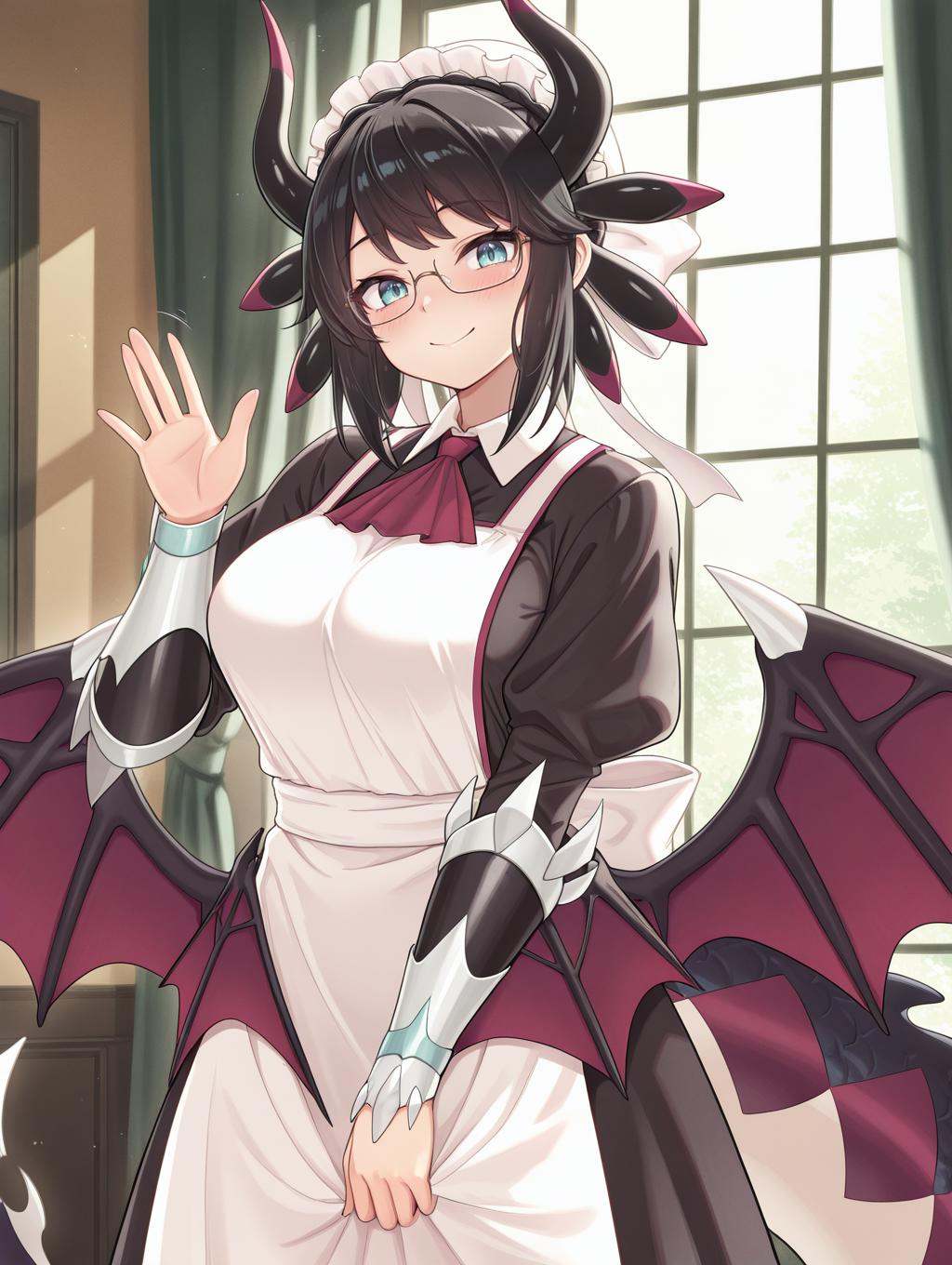 dragon girl,  house dragonmaid,  1girl on Tensor.Art
