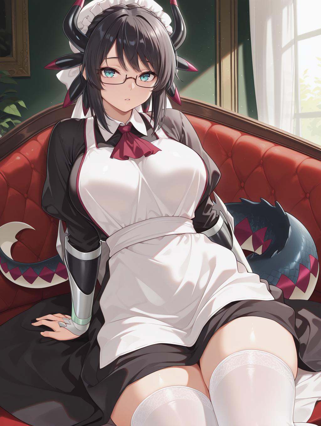 house dragonmaid,  1girl,  solo on Tensor.Art