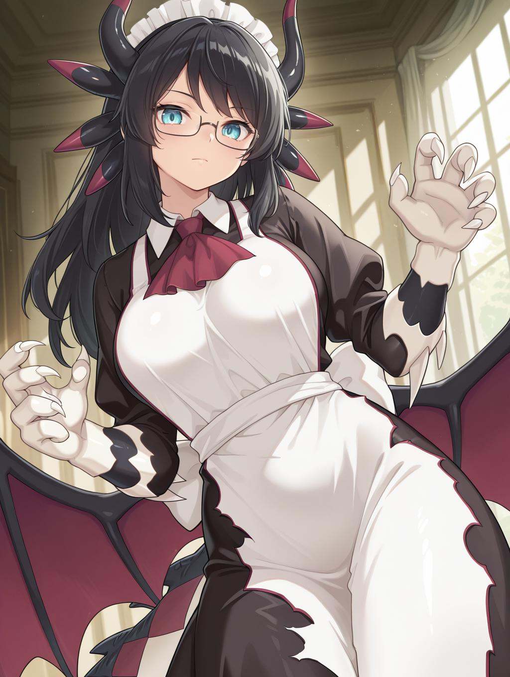 transformation,  dragon girl,  house dragonmaid on Tensor.Art