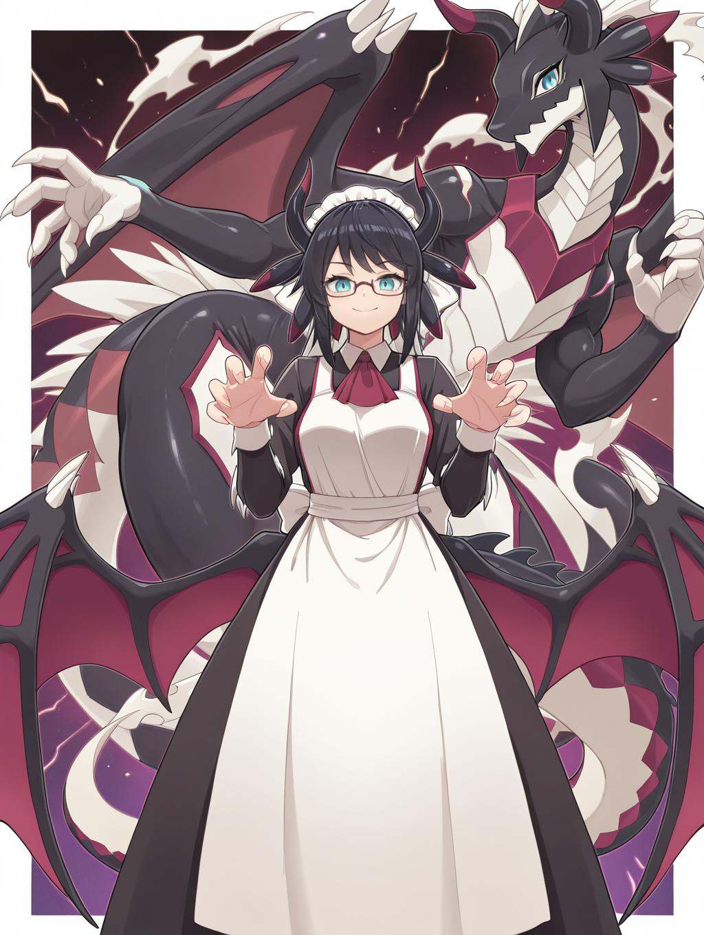 dragon girl,  house dragonmaid,  1girl on Tensor.Art