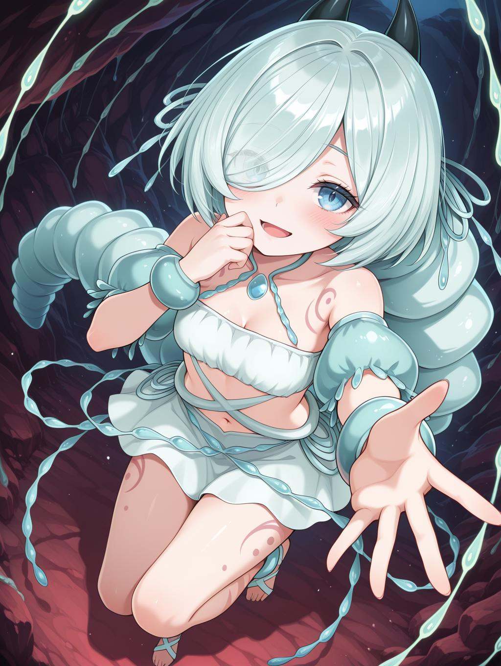 traptrix arachnocampa,  arthropod girl,  1girl on Tensor.Art