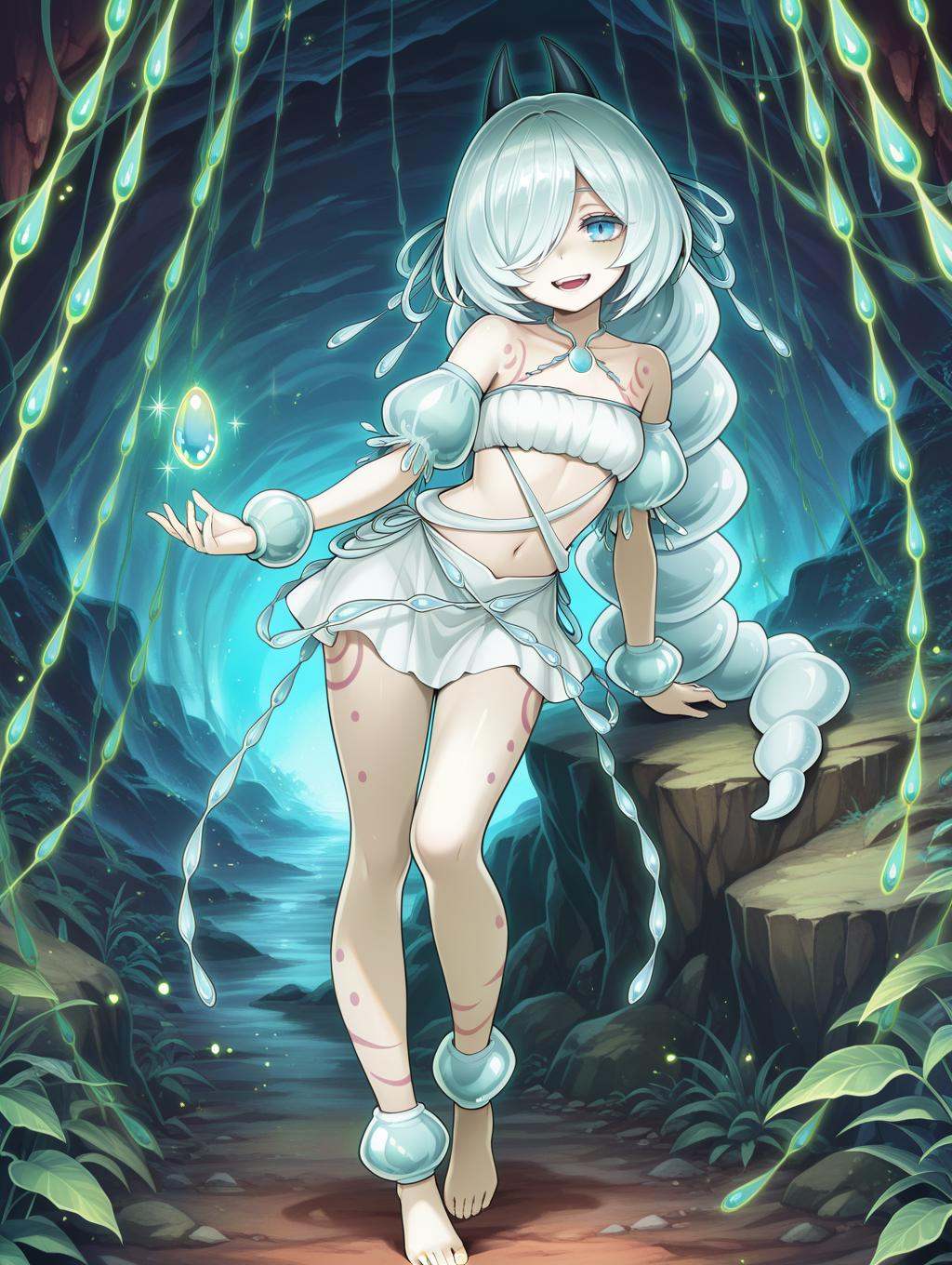 traptrix arachnocampa,  arthropod girl,  1girl on Tensor.Art