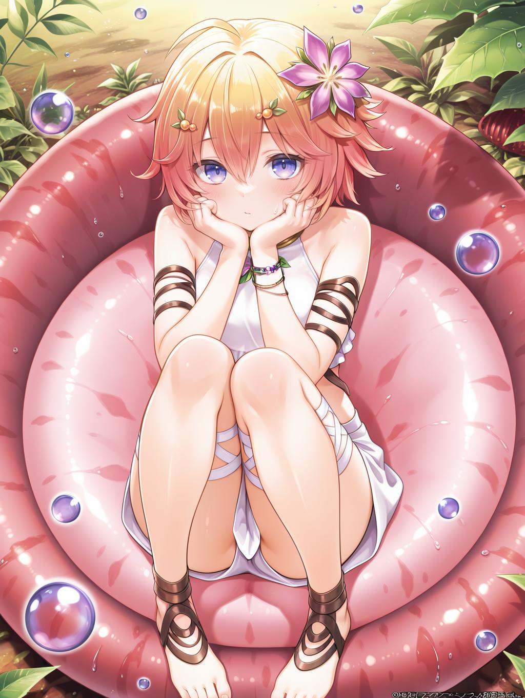 plant girl,  traptrix pudica,  1girl on Tensor.Art