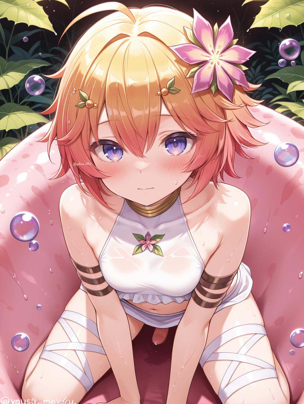 plant girl,  traptrix pudica,  1girl on Tensor.Art