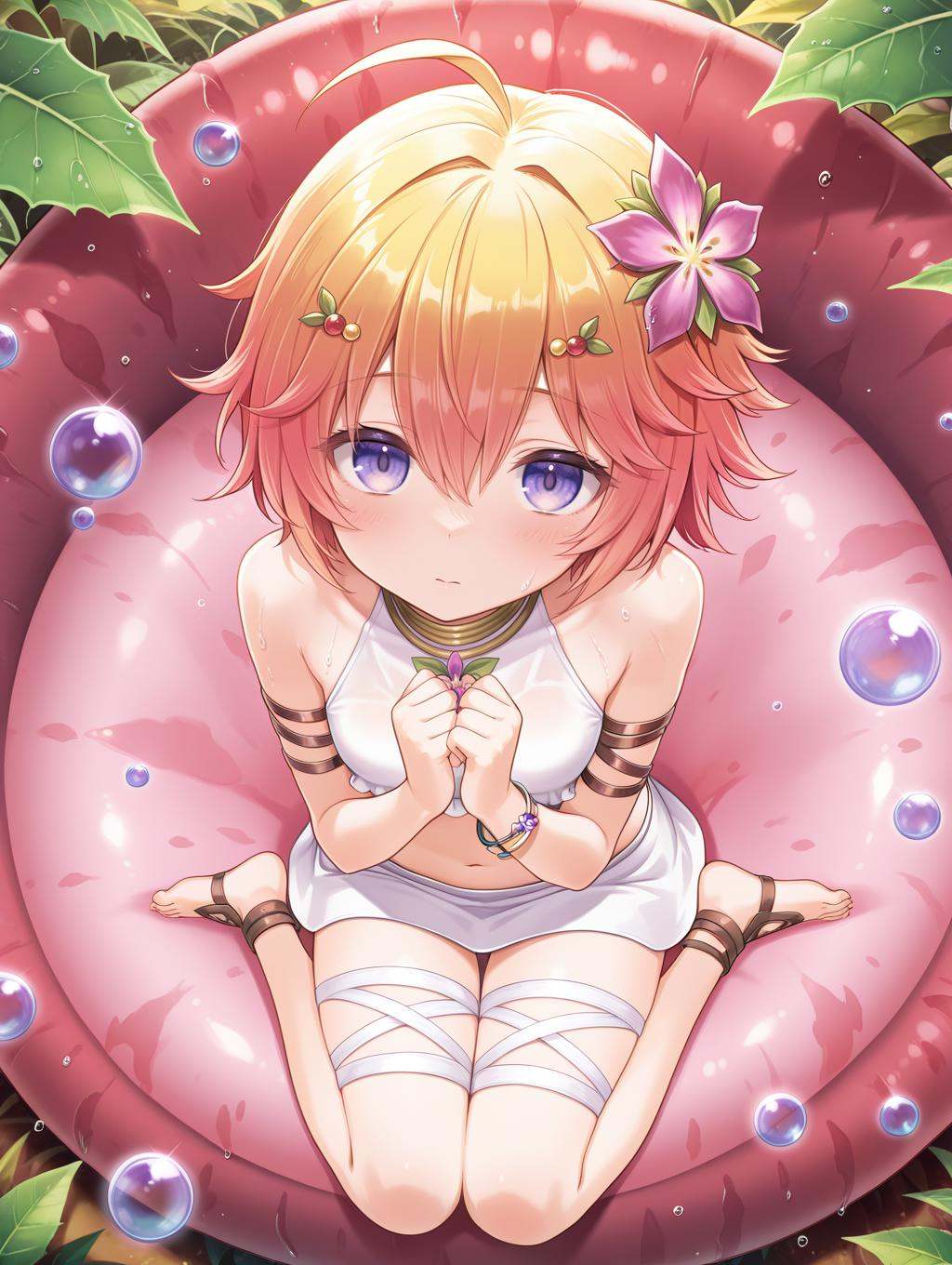 plant girl,  traptrix pudica,  1girl on Tensor.Art
