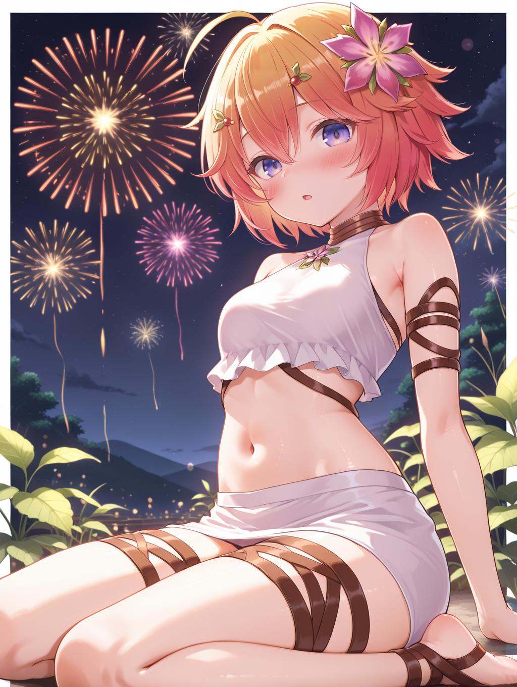 plant girl,  traptrix pudica,  1girl on Tensor.Art
