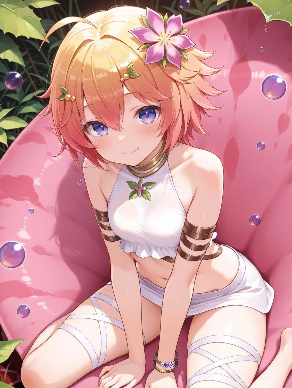plant girl,  traptrix pudica,  1girl on Tensor.Art