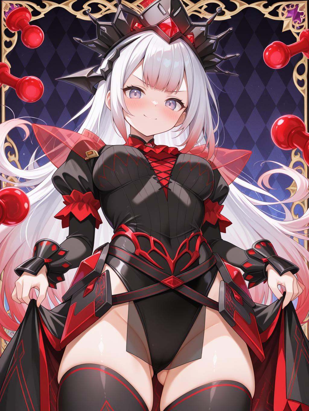 1girl,  solo,  ass visible through thighs on Tensor.Art