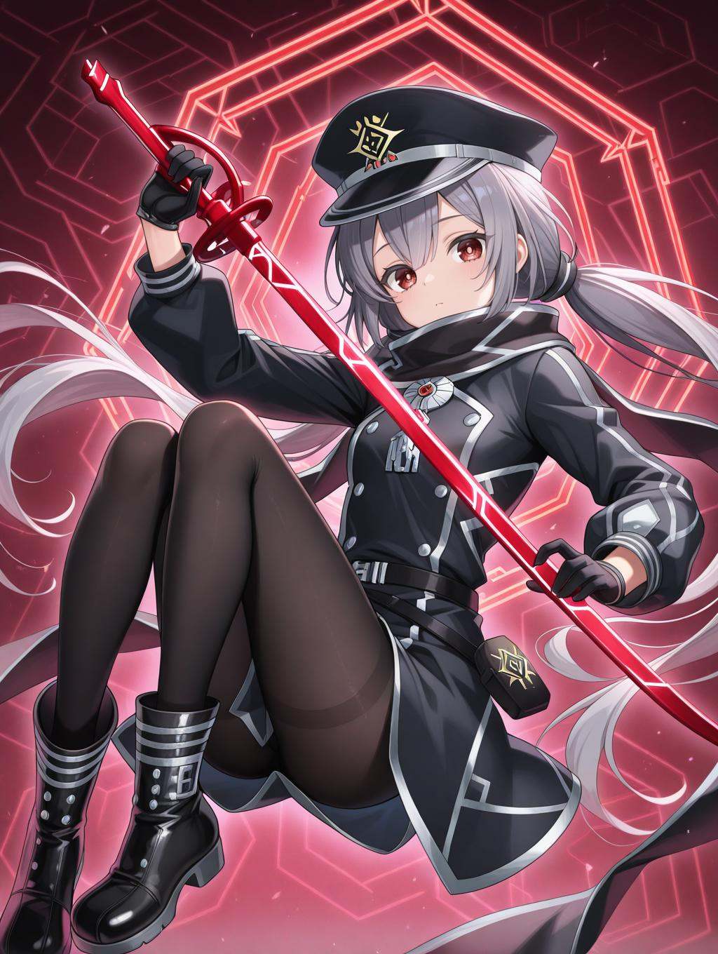 sky striker ace - roze,  1girl,  solo on Tensor.Art