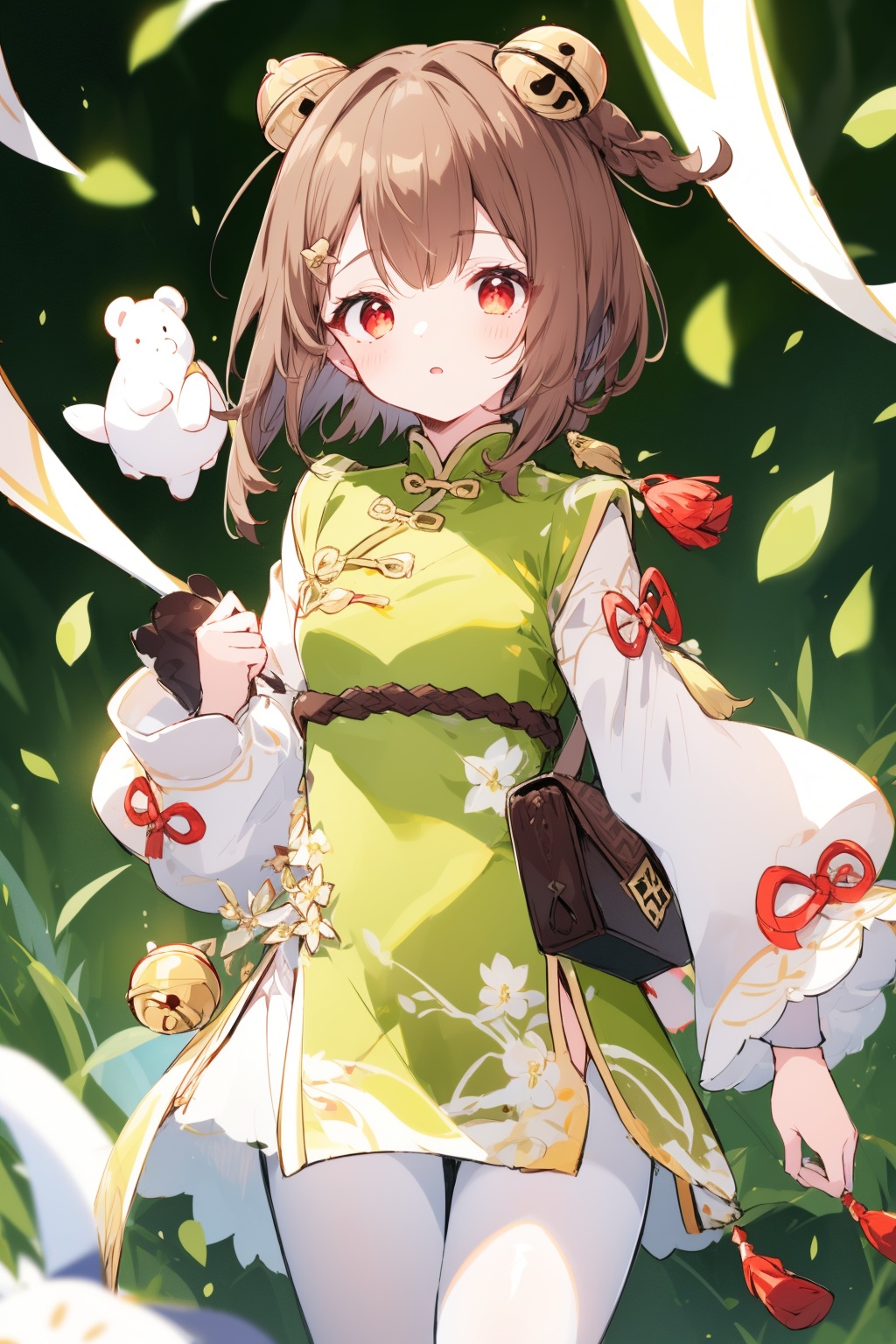 tag:yaoyao \(genshin impact\),  1girl,  brown hair on Tensor.Art