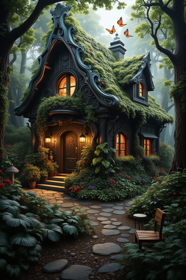 ree house,  The wilderness is in the forest,  the harmony is in the home on Tensor.Art
