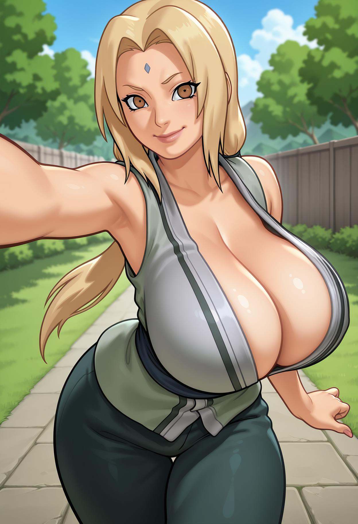1girl,  solo,  tsunade_(naruto) on Tensor.Art
