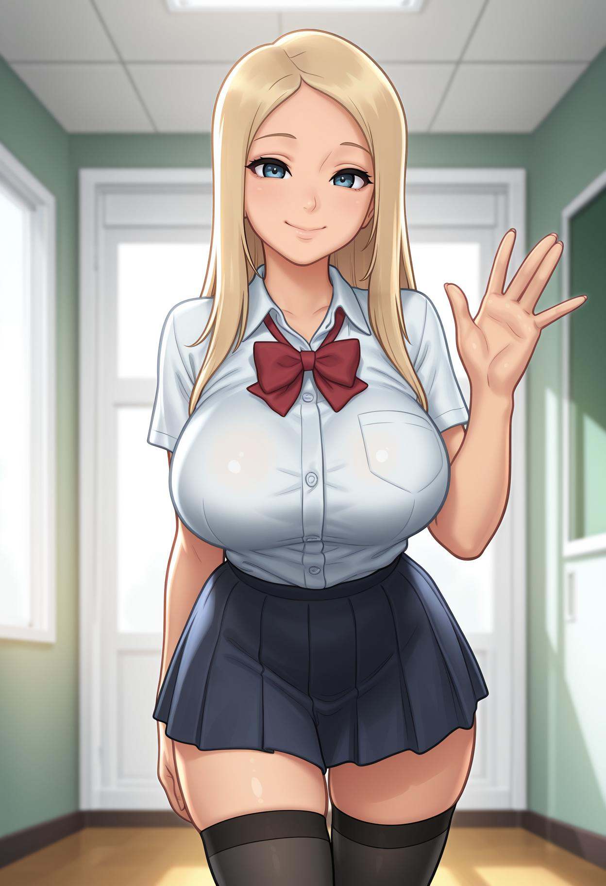 1girl,  solo,  blonde hair on Tensor.Art