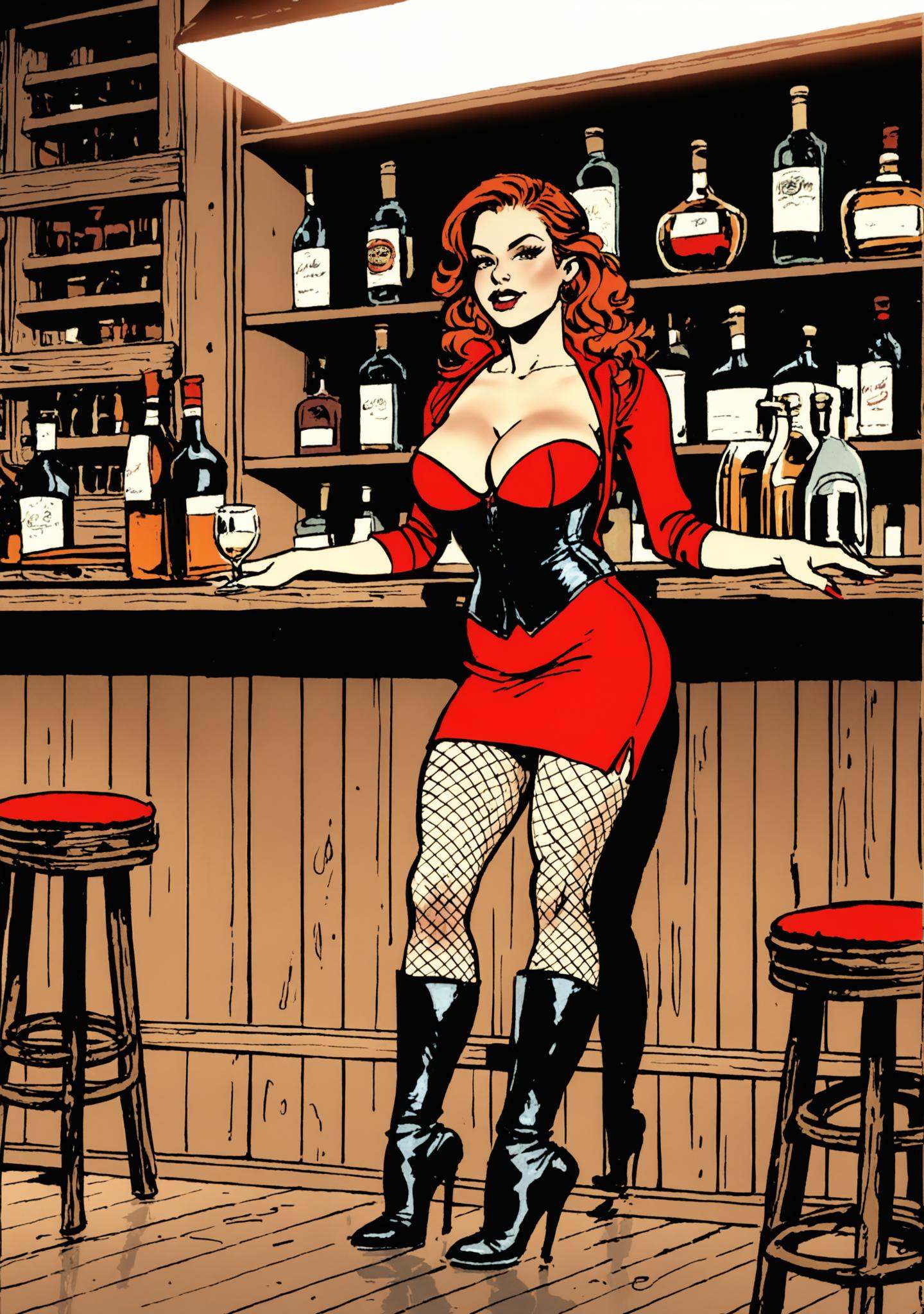 score_8_up,  score_7_up,  beautiful mature woman facing us on Tensor.Art