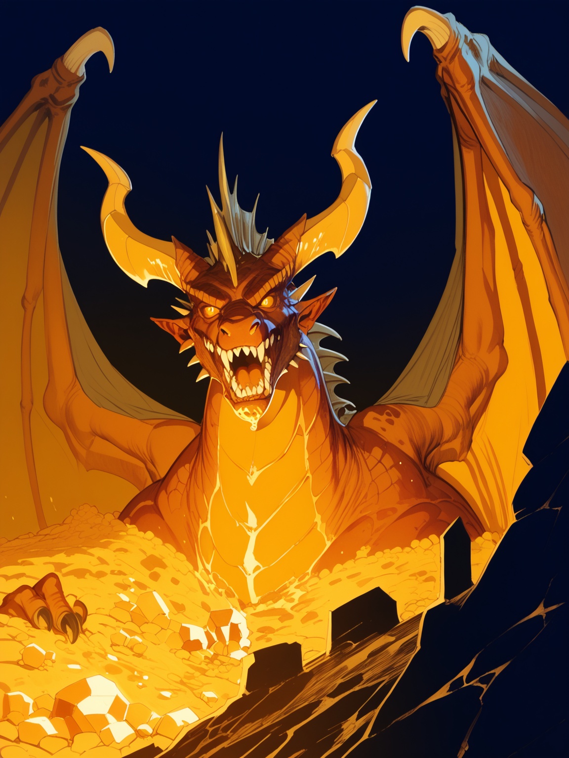 score_8_up,  score_7_up,  a dark fantasy dragon on Tensor.Art