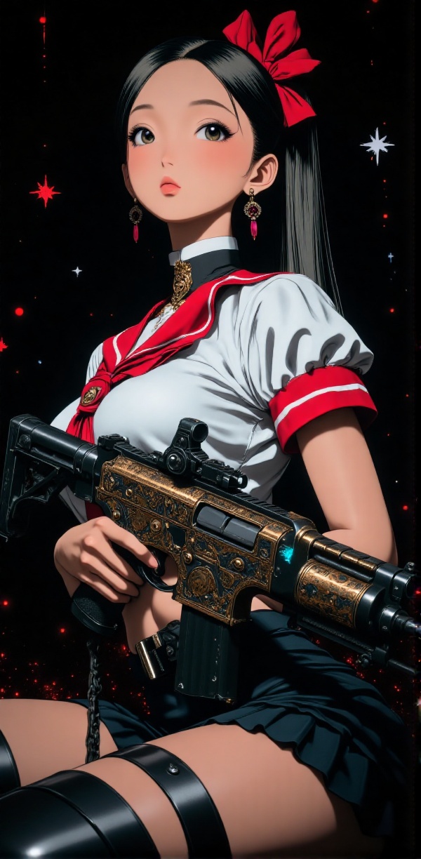 Prompt: (Ultra-detailed digital art masterpiece,  retro 90s aesthetic,  inspired by Yoshiaki Kawajiri on Tensor.Art