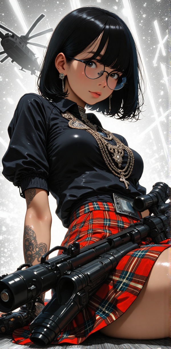 Ultra-detailed digital art masterpiece,  retro 90s aesthetic,  inspired by Yoshiaki Kawajiri on Tensor.Art