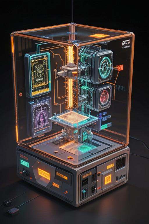 masterpiece,  best quality,  M1CR0CUB3D Sci-fi lab inside a cube on Tensor.Art