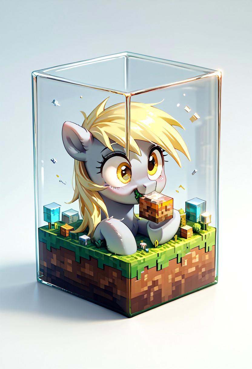 PonyXLV6_Scores ,  M1CR0CUB3D ,  glass cube on Tensor.Art
