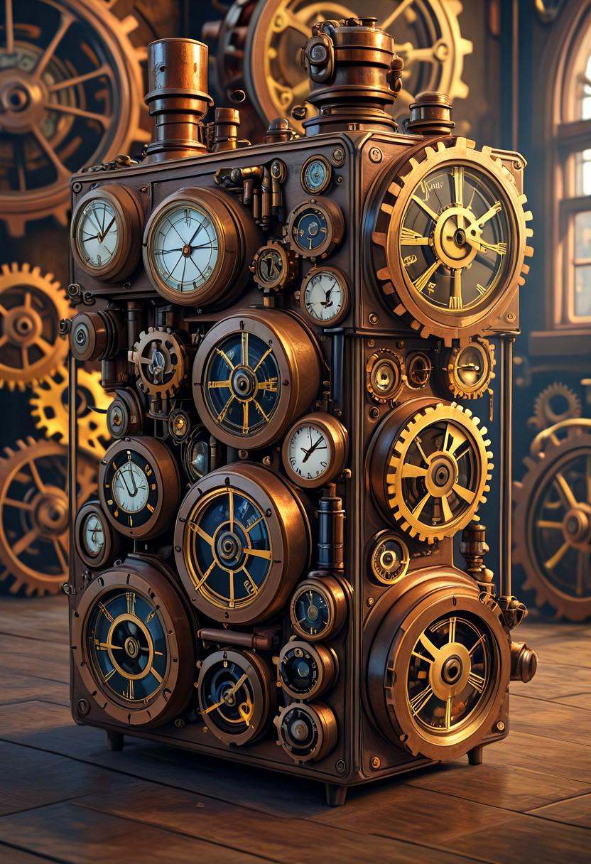 masterpiece,  best quality,  M1CR0CUB3D Steampunk city confined to a perfect cube on Tensor.Art