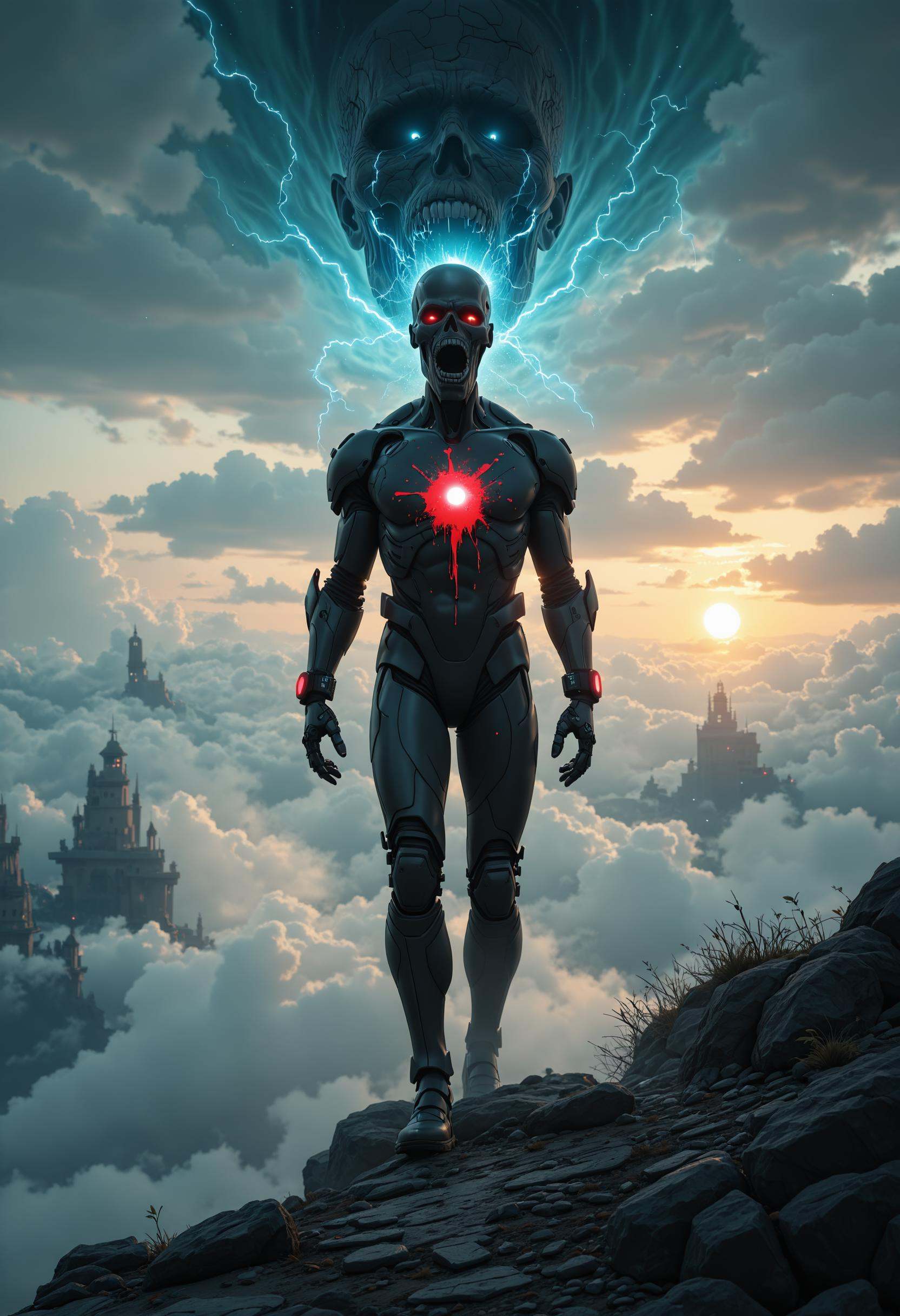 standing full body,  screaming head shaped like,  latest smartphone on Tensor.Art