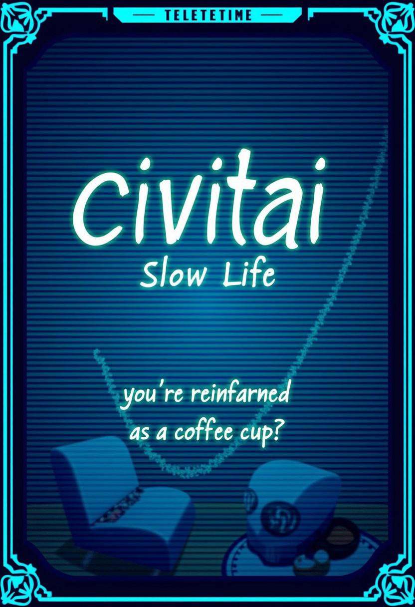 with decorative borders,  featuring the title “” in a retro pixelated font. The screen depicts an isekai theme where you’r...