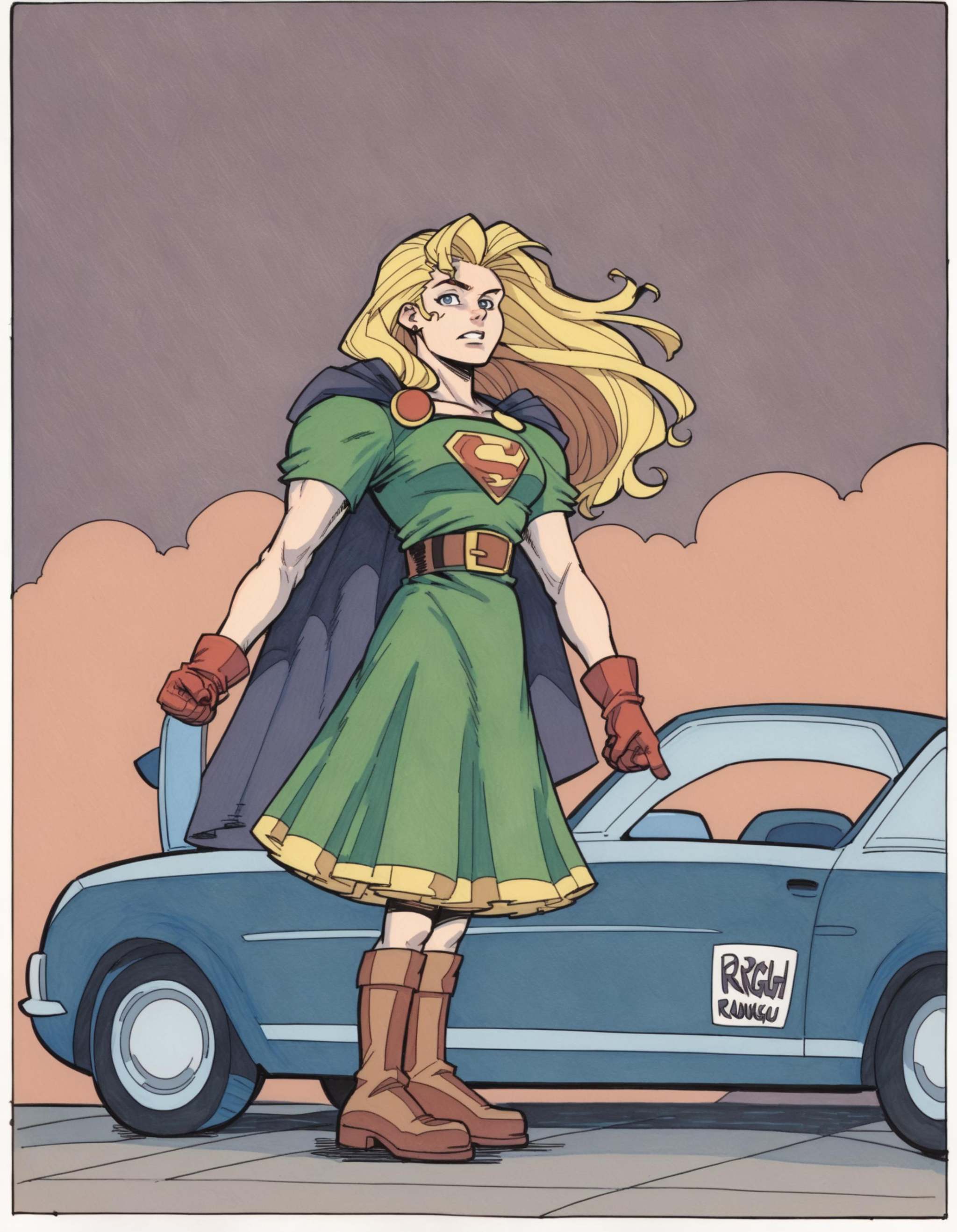 Ringo! Style,  1girl,  blonde hair on Tensor.Art