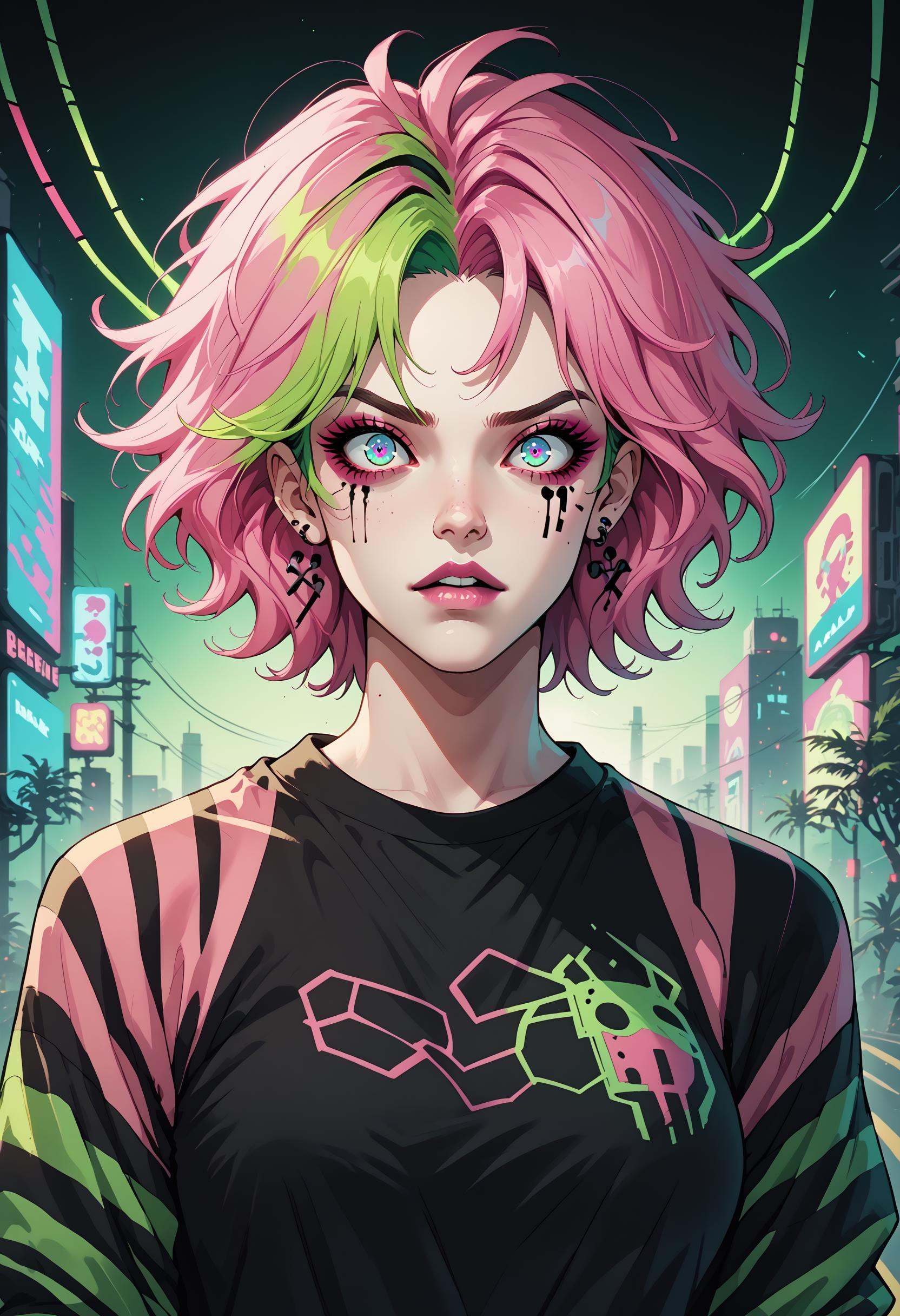 PonyXLV6_Scores BREAK 1girl,  kawaii,  large breasts on Tensor.Art