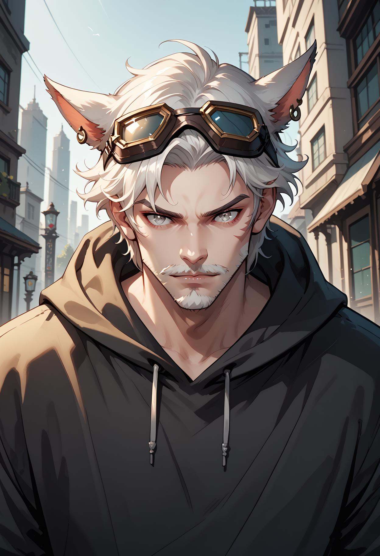 PonyXLV6_Scores BREAK cid nan garlond,  gentlebean_ffxiv ,  1boy on Tensor.Art