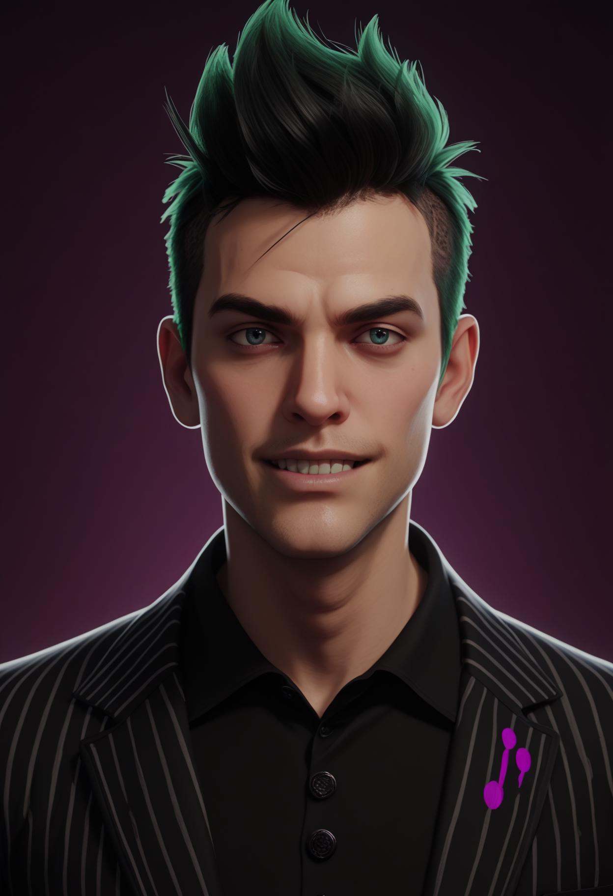 PonyXLV6_Scores BREAK a portrait of a man 3dStyler_PXL Beetlejuice_PDXL DBLEXP_PDXL BiteLip_PDXL on Tensor.Art