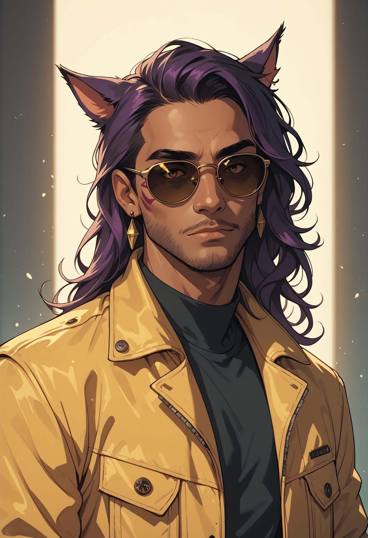 PonyXLV6_Scores BREAK animal ears,  miqo'te,  solo on Tensor.Art
