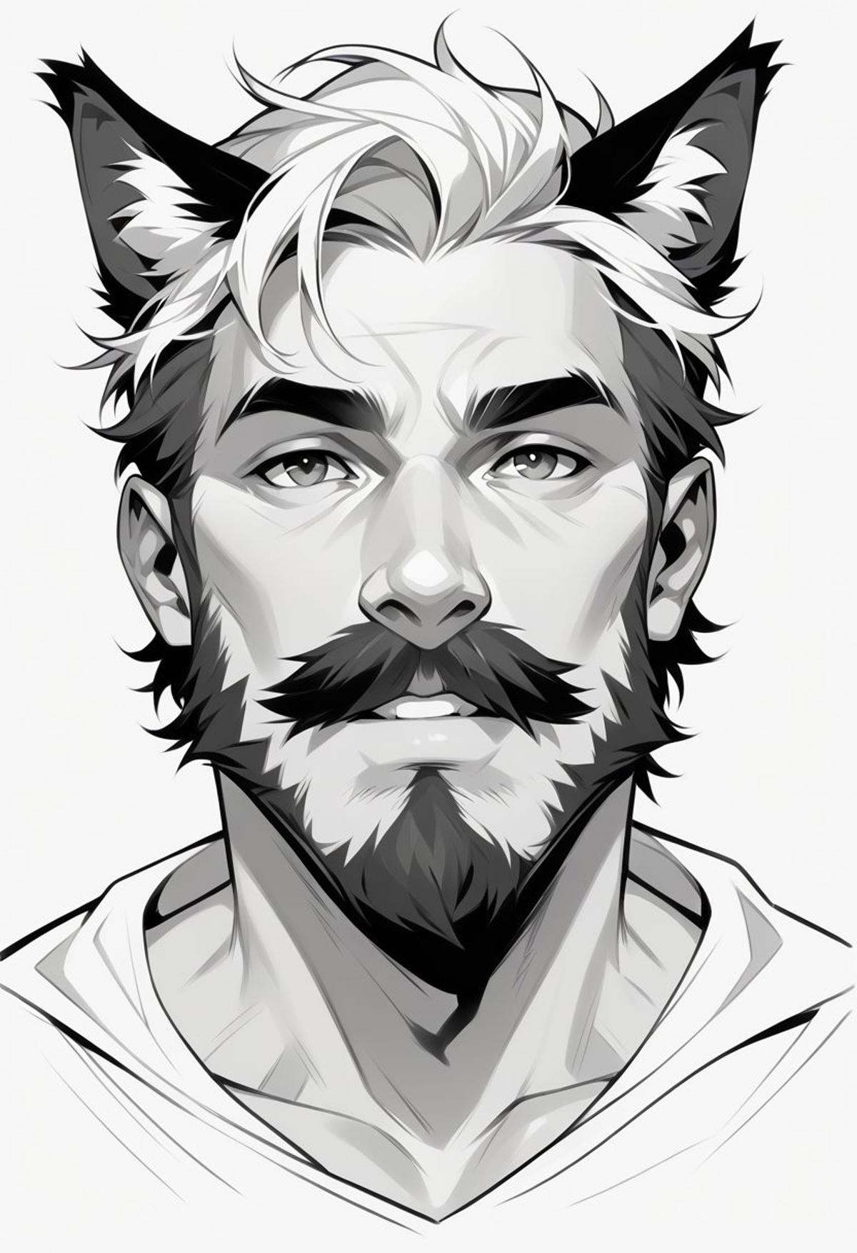 niji comix style,  greyscale,  monochrome on Tensor.Art