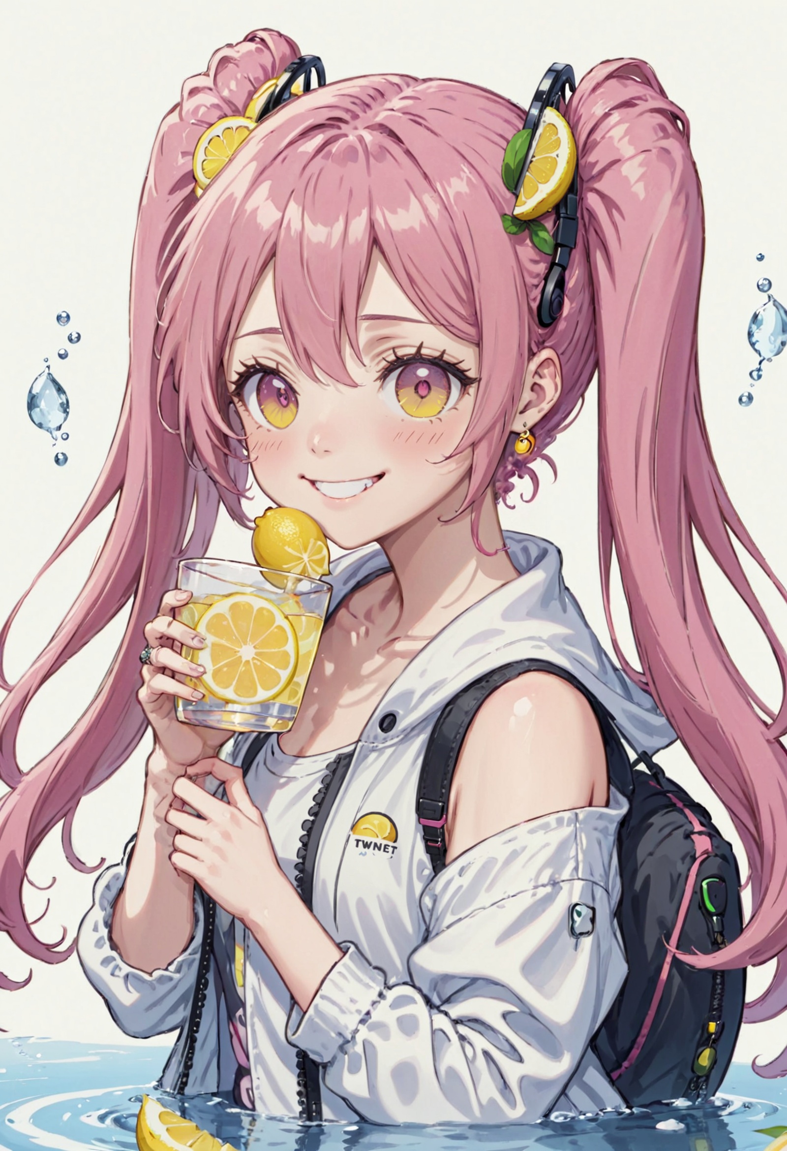 1girl,  ahoge,  bare shoulders on Tensor.Art