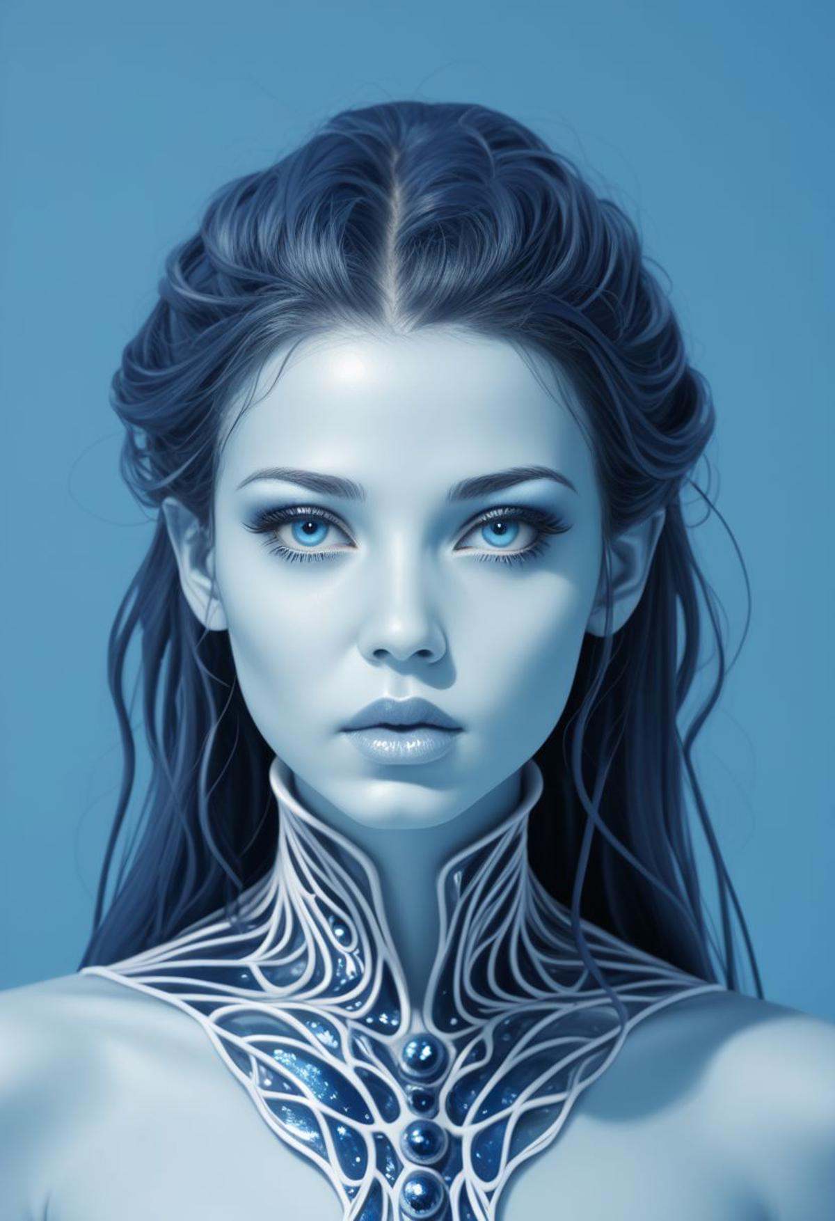 w4t3relemental style,  1girl,  solo on Tensor.Art